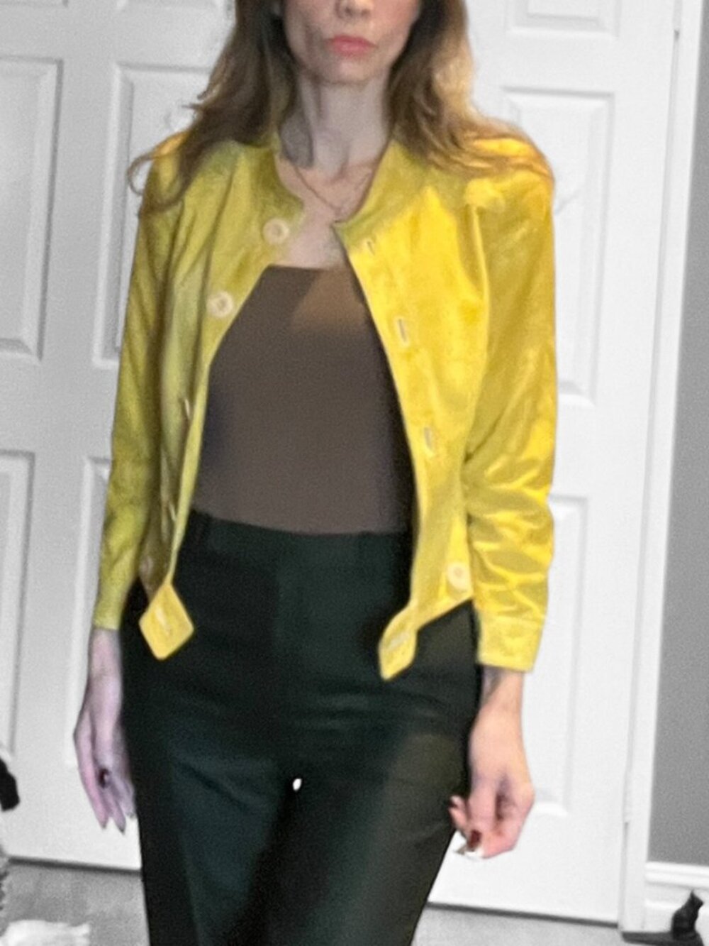 Valentino leather suede jacket